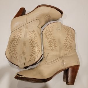 Women's Cream Western Boots